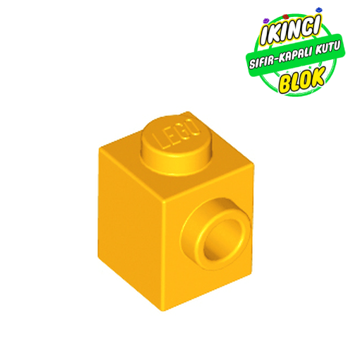 LEGO® 1 x 1 Tek Taraf Açık Stud Tuğla Parlak Açık Turuncu Sıfır