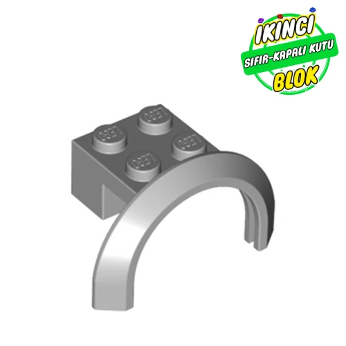 LEGO® 4 x 2 1/2 x 1 2/3 Kavisli Çamurluk Açık Mavimsi Gri Sıfır