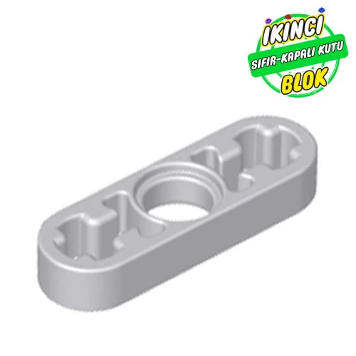 LEGO® 1 x 3 İnce Liftarm İnce Aks girişli Açık Mavimsi Gri Sıfır