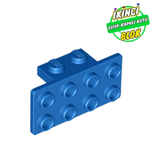 LEGO® 1 x 2 ve 2 x 4 Braket Mavi Sıfır