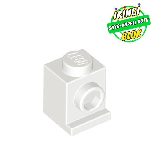LEGO® 1 x 1 Tek Yon Açık Stud Tuğla Beyaz Sıfır