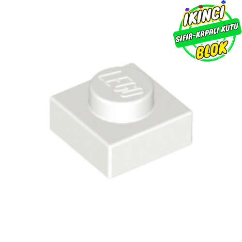 LEGO® 1 x 1 Plaka Beyaz Sıfır