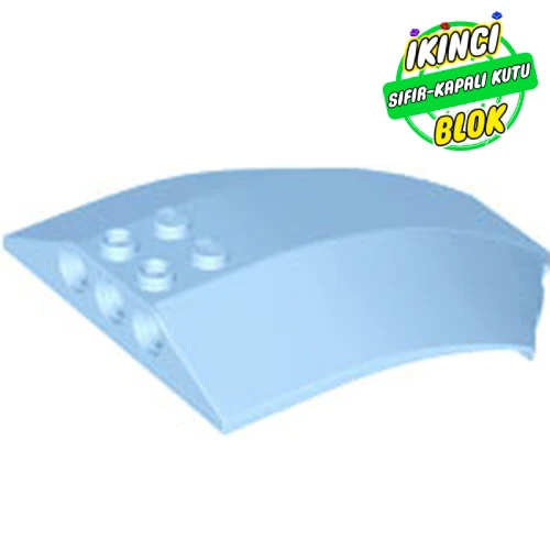 LEGO® Windscreen 8 x 6 x 2 Curved Parlak Açık Mavi Sıfır