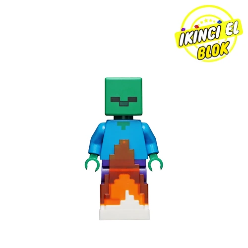 LEGO® Minifigür Zombie on Fire İkinci El min069