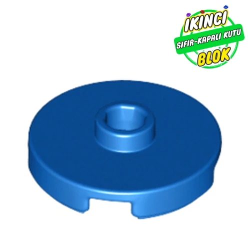 LEGO® Plate Special Round 2 x 2 with Center Stud (Jumper Plate) Mavi Sıfır