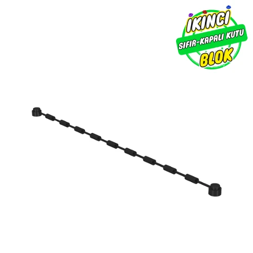 LEGO® String with End Studs and Minifig Grips 21L Siyah Sıfır