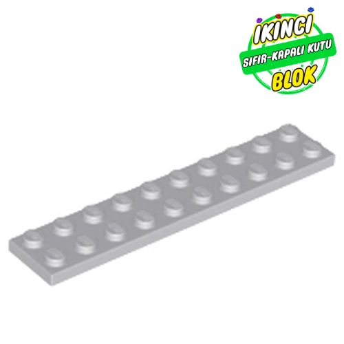 LEGO® Plate 2 x 10 Açık Mavimsi Gri Sıfır