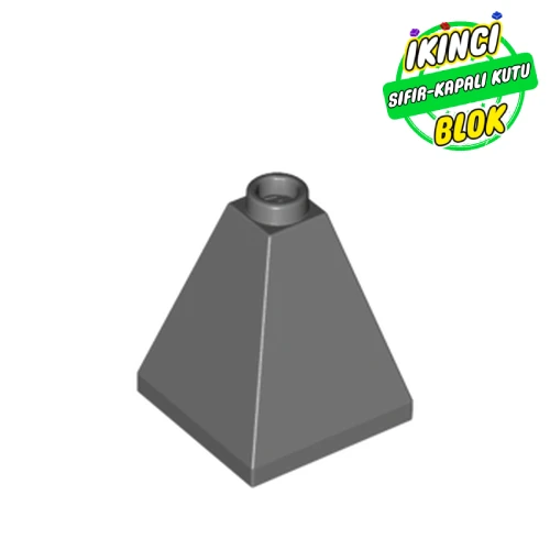 LEGO® Slope 75° 2 x 2 x 2 Quadruple Convex Koyu Mavimsi Gri Sıfır