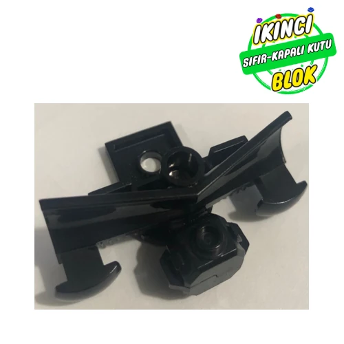 LEGO® Train Buffer Beam with Plow [No Magnet] Siyah Sıfır