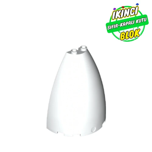 LEGO® Cone Half 6 x 3 x 6 (Elliptic Paraboloid) Beyaz Sıfır