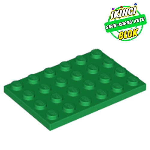 LEGO® Plate 4 x 6 Yeşil Sıfır
