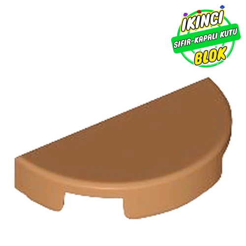 LEGO® Tile Round 1 x 2 Half Circle Orta Nugat Sıfır