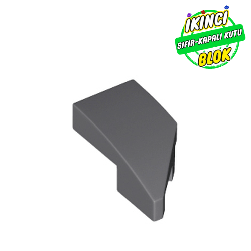 LEGO® 2 x 1 x 2/3 Eğimli Parça Sol Koyu Mavimsi Gri Sıfır