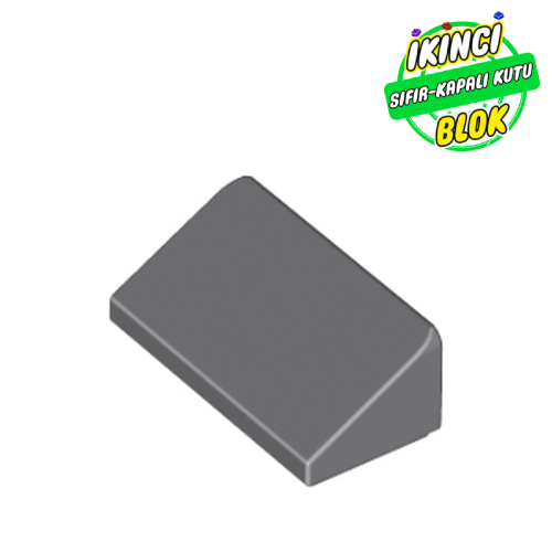 LEGO® 1 x 2 x 2/3 30 Derece Eğimli Parça Koyu Mavimsi Gri Sıfır