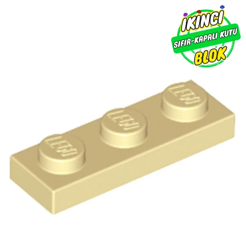 LEGO® Plate 1 x 3 Bej Sıfır
