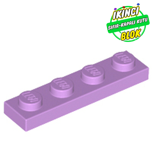 LEGO® 1 x 4 Plaka Orta lavanta Sıfır