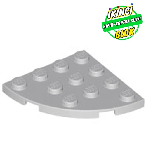 LEGO® Plate Round Corner 4 x 4 Açık Mavimsi Gri Sıfır