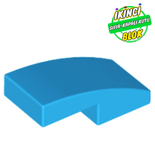 LEGO® 2 x 1 x 2/3 Eğimli Parça Koyu Turkuaz Sıfır