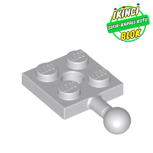 LEGO® 2 x 2 Ortası Boş Yan Top Bağlantılı Plaka Açık Mavimsi Gri Sıfır