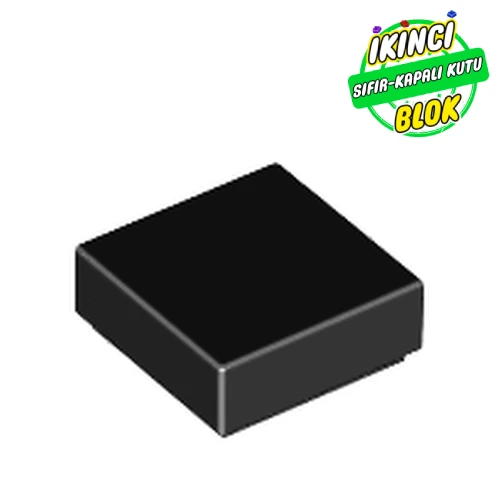 LEGO® Tile 1 x 1 with Groove Siyah Sıfır