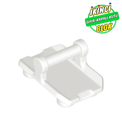 LEGO® Plate Special / Shield Rectangular with 4 Studs, Handle Beyaz Sıfır