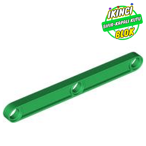 LEGO® 1 x 9 ve 3 Pim Girişli Technic Bağlantı Yeşil Sıfır