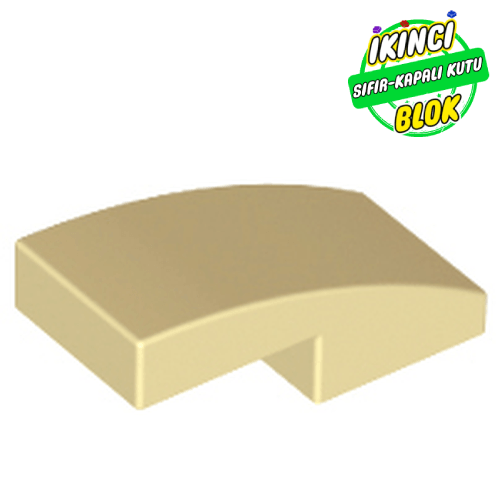 LEGO® 2 x 1 x 2/3 Eğimli Parça Bej Sıfır