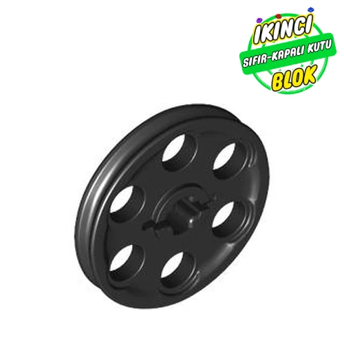 LEGO® Technic Wedge Belt Wheel [aka Pulley] Siyah Sıfır