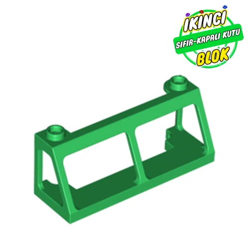 LEGO® Windscreen 2 x 6 x 2 Train without Glass Yeşil Sıfır