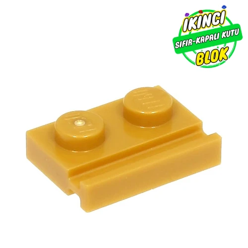 LEGO® Plate Special 1 x 2 with Door Rail İnci Altın Sıfır