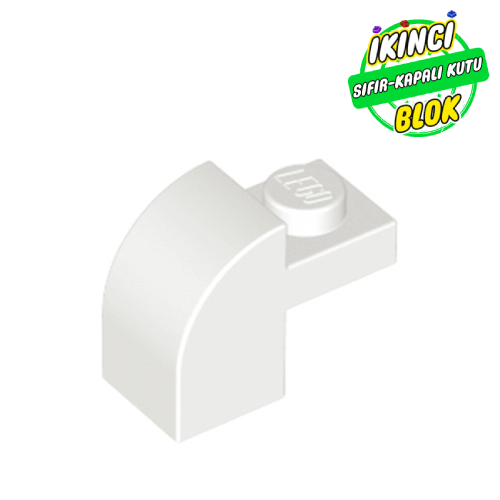 LEGO® 2 x 1 x 1 1/3 Eğimli Parça Beyaz Sıfır