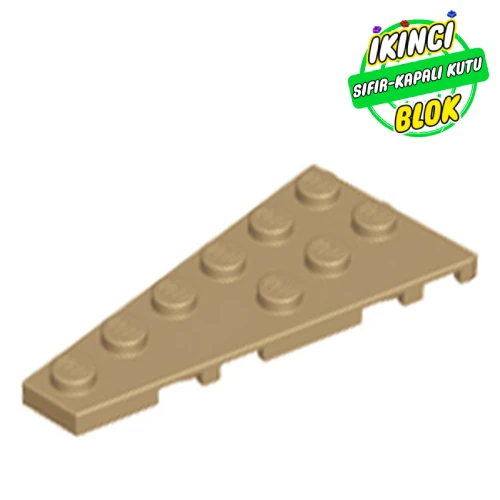 LEGO® Wedge Plate 6 x 3 Left Koyu Bej Sıfır