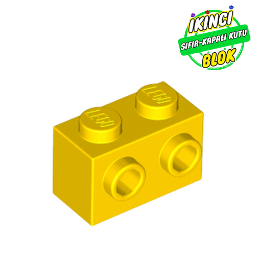 LEGO® 1 x 2 Tek Yön Studlı Modifiye Tuğla Sarı Sıfır