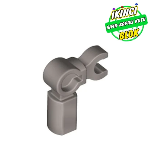 LEGO® Bar Holder with Clip and 90° Angle (Mechanical Leg) Mat Gümüş Sıfır