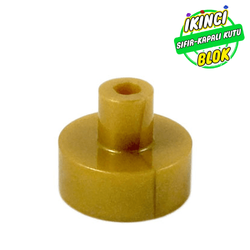 LEGO® 1 x 1 Bar ve Pim Tutuculu Kavisli Plaka Parlak Altın Sıfır