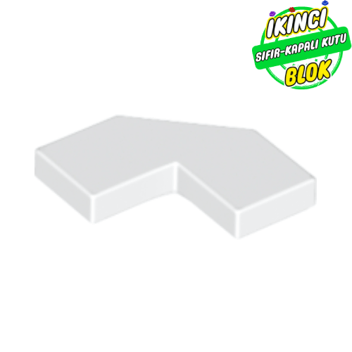 LEGO® 2 x 2 Modifiye Köşe Kesikli Düz Plaka Beyaz Sıfır