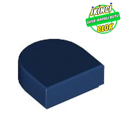 LEGO® Tile Round 1 x 1 Half Circle Koyu Mavi Sıfır