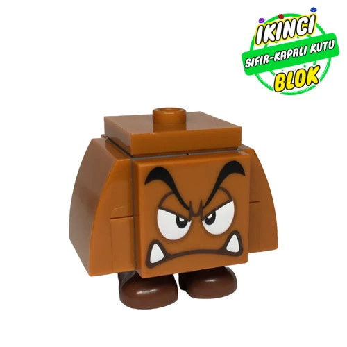LEGO® Minifigür Goomba, Half Closed Eyes, Jumper Top Sıfır mar0191