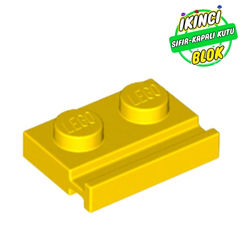 LEGO® Plate Special 1 x 2 with Door Rail Sarı Sıfır