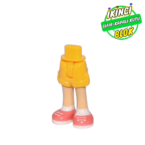 LEGO® Minifigür Bacağı Friends Tarzı Parlak Açık Turuncu Sıfır