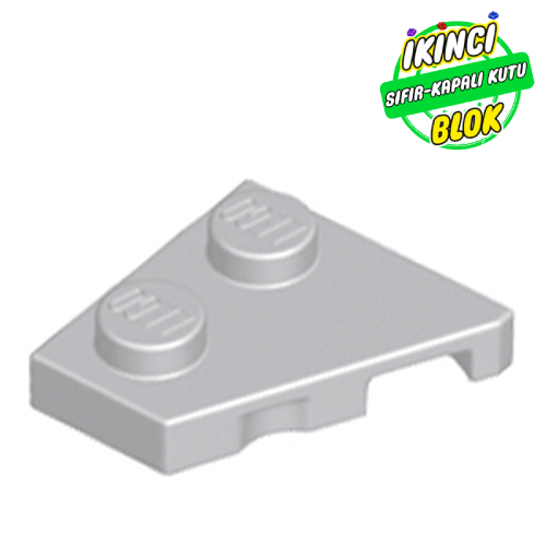 LEGO® 2 x 2 Köşe Sol Plaka Açık Mavimsi Gri Sıfır