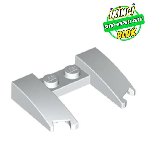 LEGO® 3 x 4 x 2/3 Kavisli Ortası Boş Araç Kaputu Beyaz Sıfır