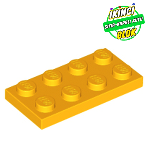 LEGO® 2 x 4 Plaka Parlak Açık Turuncu Sıfır