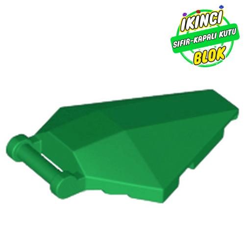 LEGO® 6 x 4 x 1 Hexagonal Bar Bağlantılı Araç Ön Camı Yeşil Sıfır