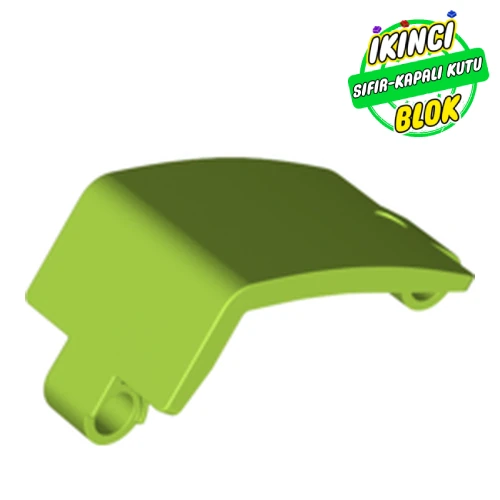 LEGO® 3 x 5 x 3 Kavisli Technic Panel Limon Yeşili Sıfır