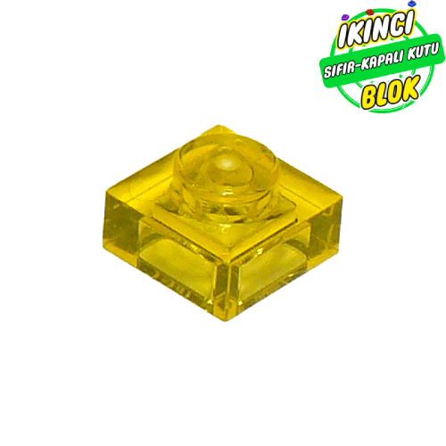 LEGO® 1 x 1 Plaka Şeffaf Sarı Sıfır