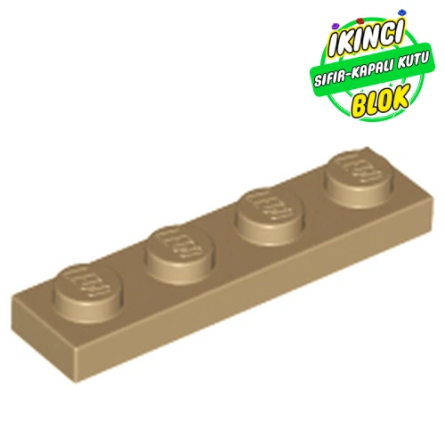 LEGO® Plate 1 x 4 Koyu Bej Sıfır