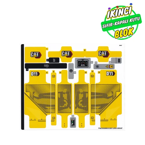 LEGO® Sticker Sheet for Set 42131-1 Renk Yok / Herhangi Bir Renk Sıfır