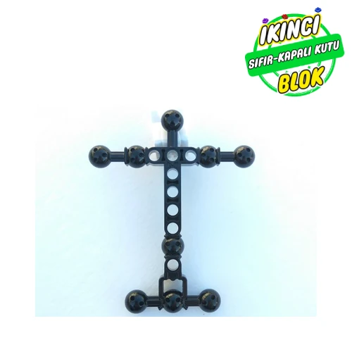 LEGO® Large Figure Skeletal, Torso with 9 Ball Joints, and 8 Holes, Large Siyah Sıfır