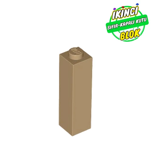 LEGO® Brick 1 x 1 x 3 Koyu Bej Sıfır